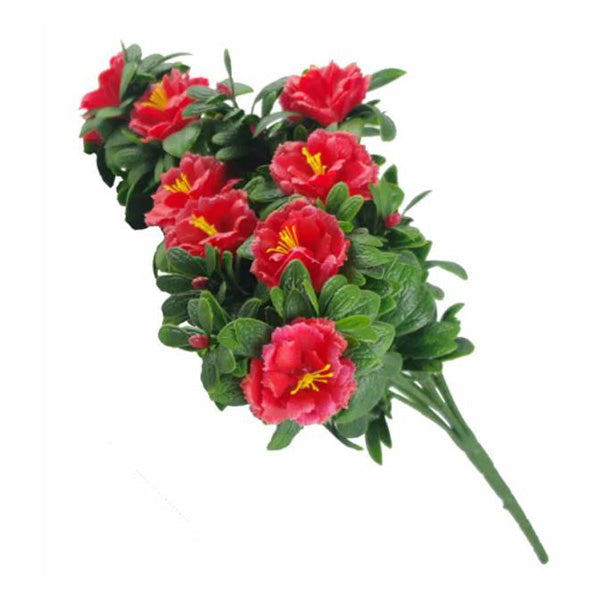 45Cm Red Rose Bunch Uv Resistant