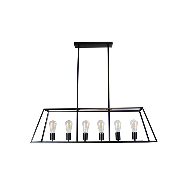 6 Light 100Cm Urban Retro Pendant