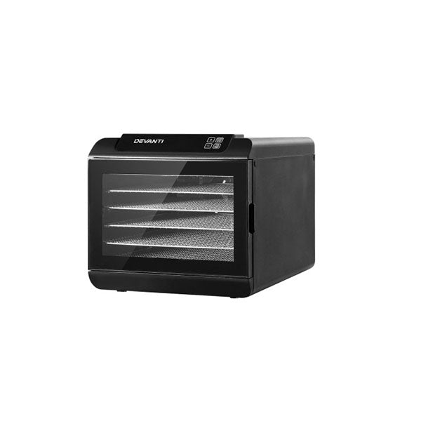 6 Tray Food Dehydrators Black