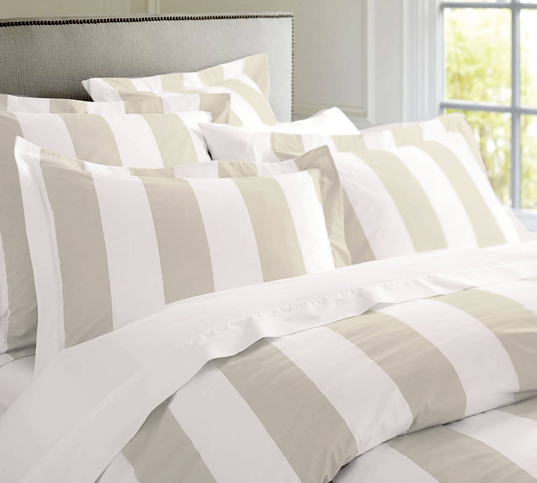 Oxford Stripe Quilt Cover Set - Double