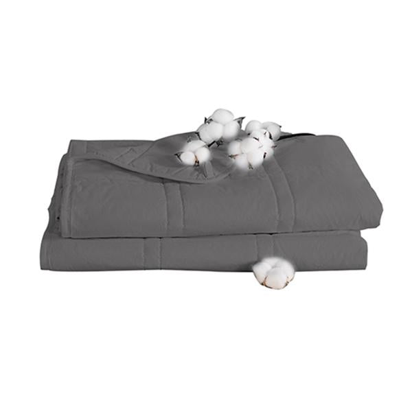9 Kg Weighted Blanket Cotton Deep Relax Relief Grey
