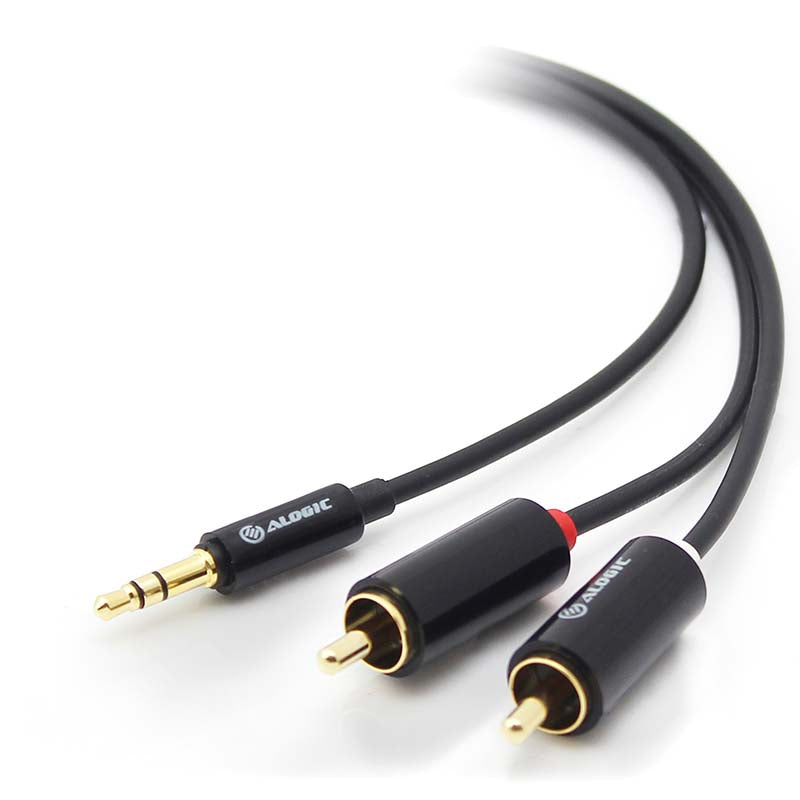 Alogic 1M Stereo Audio To 2 X Rca Stereo Male Cable
