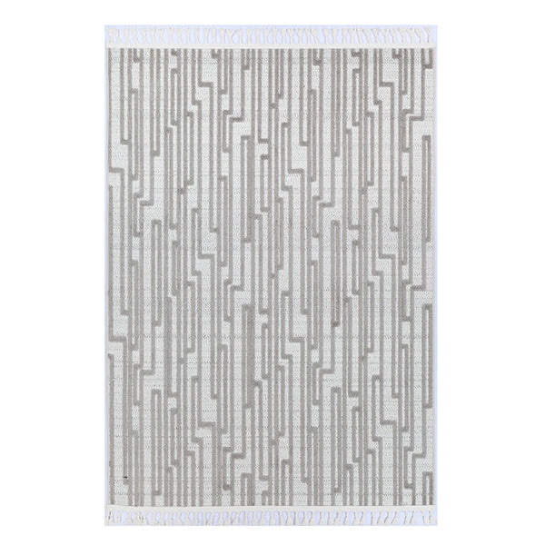 Aria Cream Grey Matrix Rug