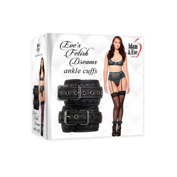 Adam And Eve Fetish Dreams Ankle Cuffs Black Restraints