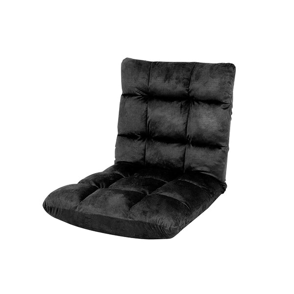 Adjustable Cushioned Floor Gaming Lounge Chair 100 X 50 X 12 Cm Black