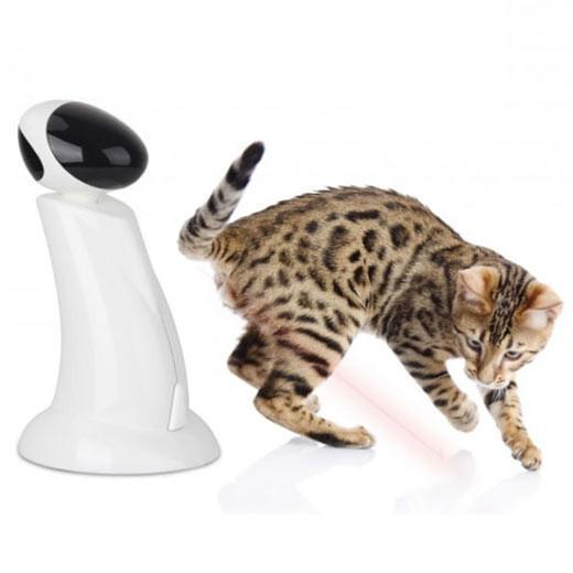 Cat Toy Laser Beam Interactive Robot Pointer Toys Pet Kitty Fun