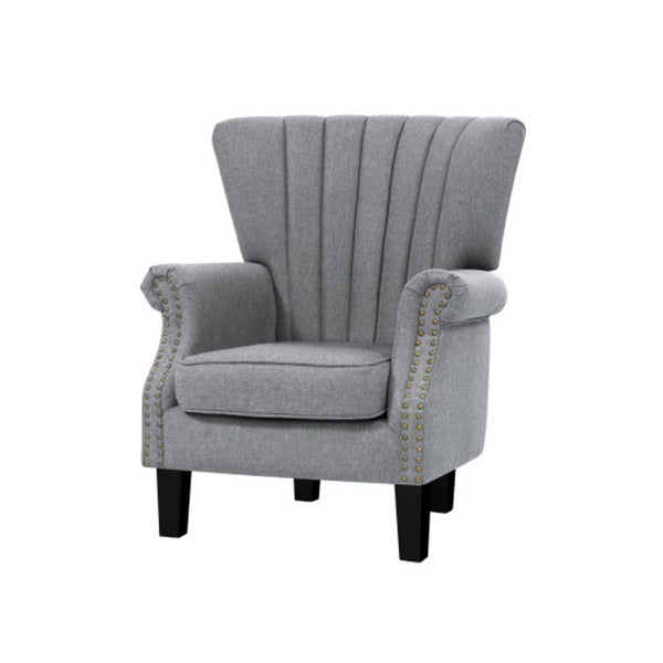 Armchair Accent Tub Chairs Modern Seat Sofa Lounge Grey