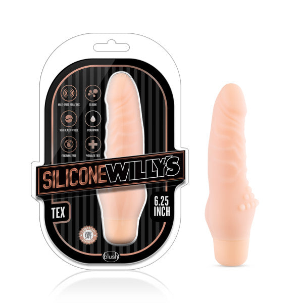 Silicone Willys Tex - Flesh 15.9 cm (6.25") Vibrating Dong