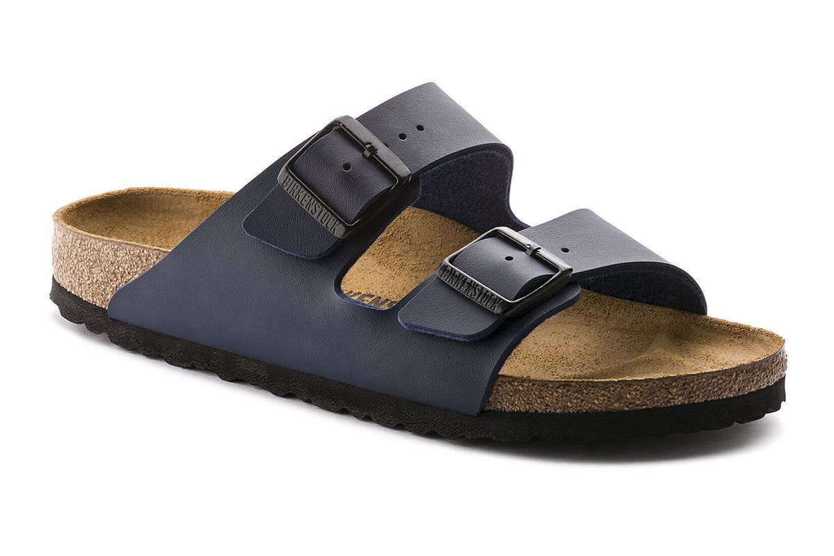 Birkenstock Arizona Birko Flor Sandal Navy Size 37 EU