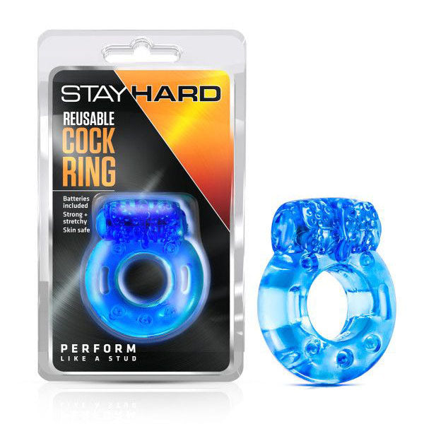 Blush Novelties Stay Hard Reusable Vibrating Cock Ring