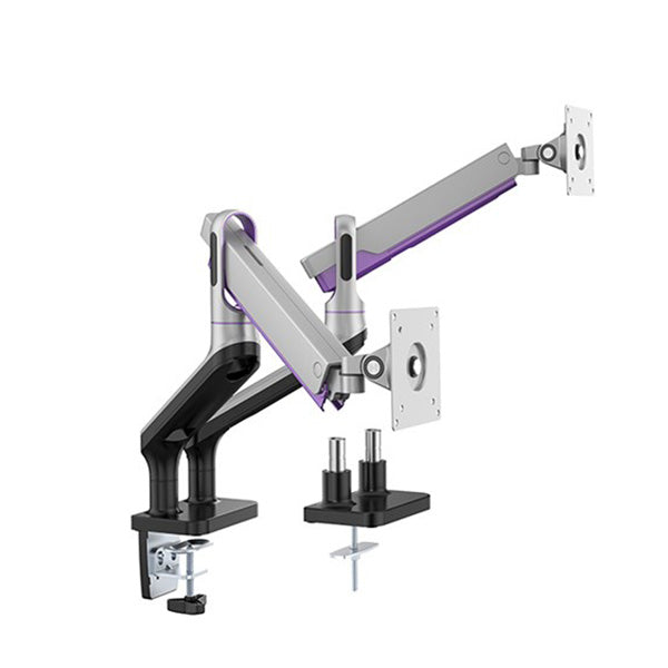 Brateck Dual Premium Monitor Aluminum Spring Assisted Monitor Arm