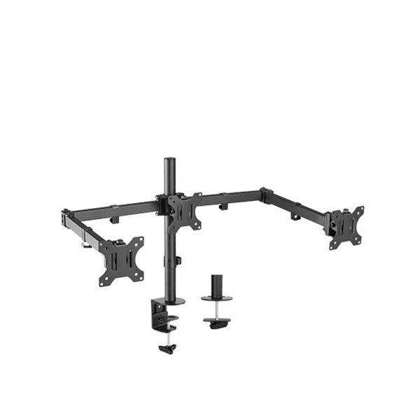 Brateck Triple Screens Economical Double Joint Articulating Steel