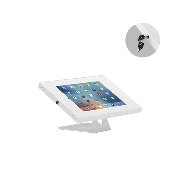 Brateck Anti Theft Wall Mounted Countertop Tablet Matte White