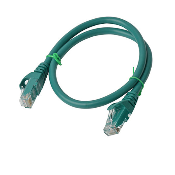 8Ware Cat6a UTP Ethernet Cable 25cm Snagless Green