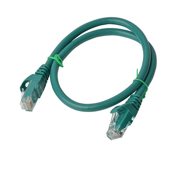 8Ware Cat6a UTP Ethernet Cable 0.5m Snagless Green