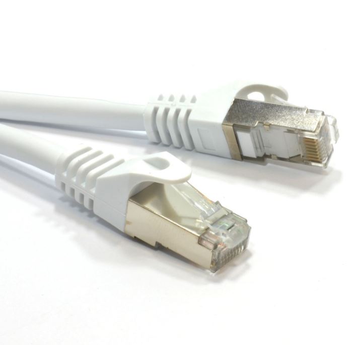 Astrotek CAT6A Shielded Cable 5m Grey White Colour