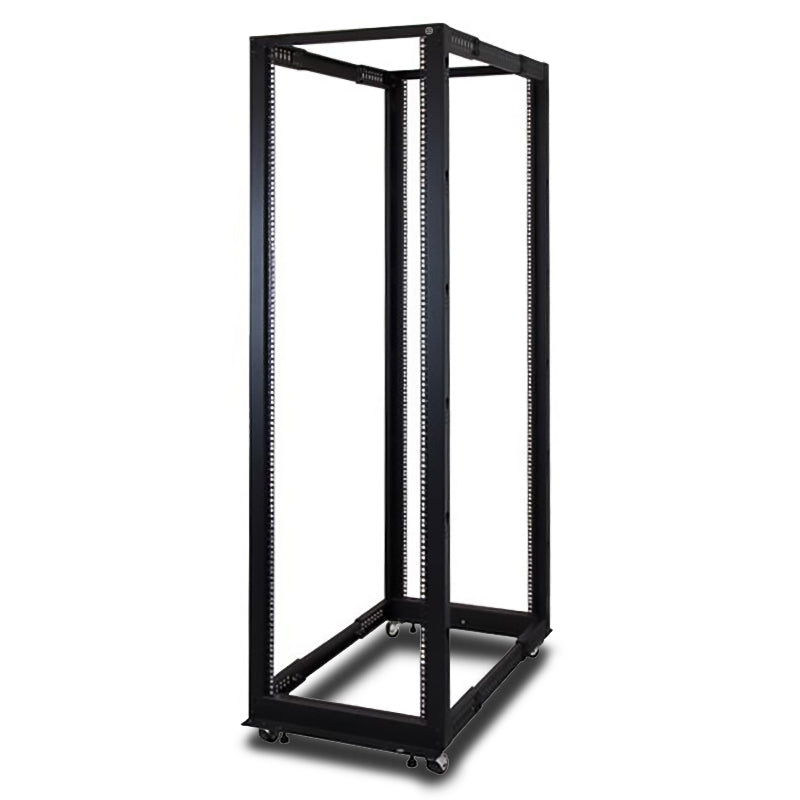 Serveredge 42RU 4 post Adjustable Server rack With Castors - Rack Comes Flat Pack