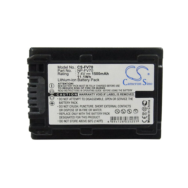 Cameron Sino Fv70 Battery Replacement For Sony Camera