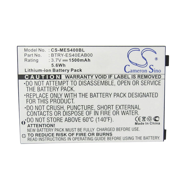 Cameron Sino Mes400Bl Battery Replacement For Symbol Barcode Scanner