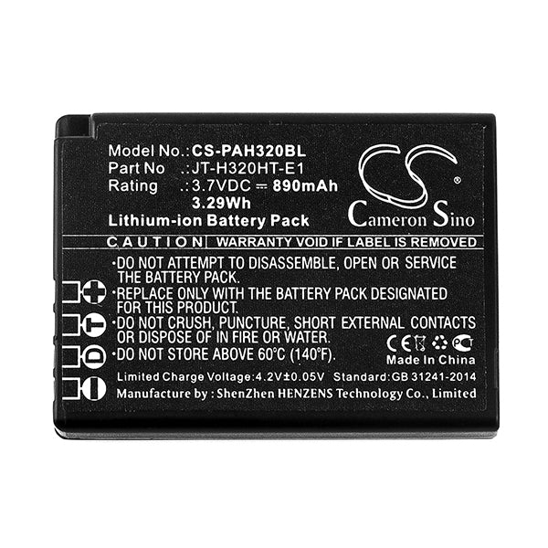 Cameron Sino Pah320Bl Battery Replacement Panasonic Barcode Scanner