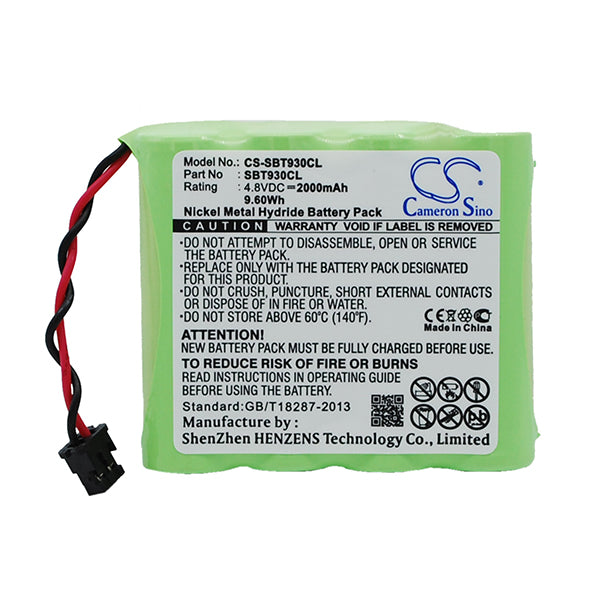 Cameron Sino Sbt930Cl Battery Replacement For Albrecht Cordless Phone