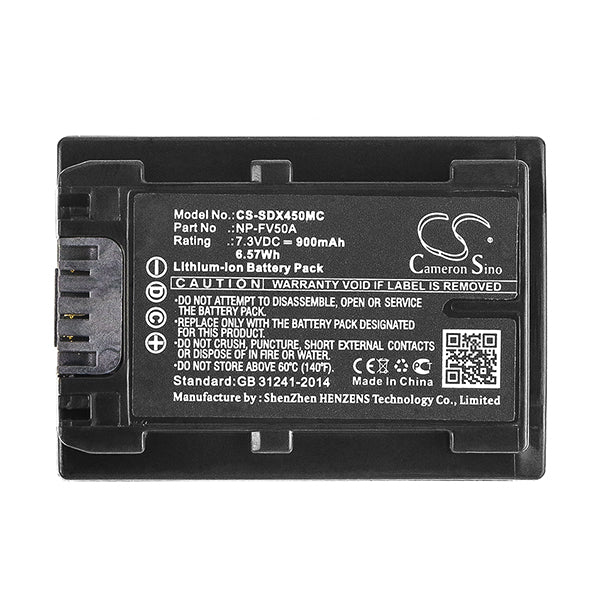 Cameron Sino Sdx450Mc Battery Replacement For Sony Camera