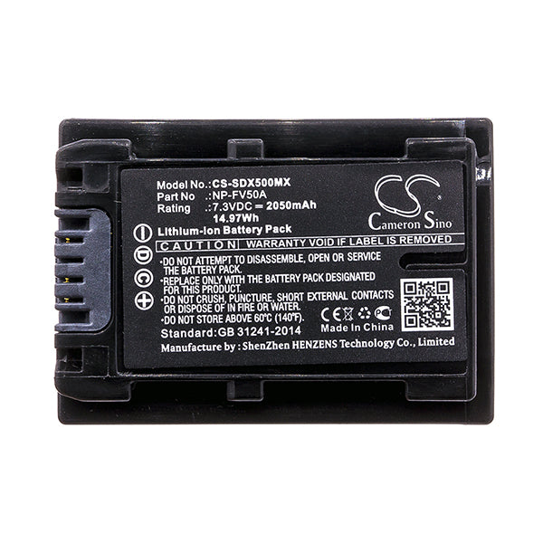 Cameron Sino Sdx500Mx Battery Replacement For Sony Camera