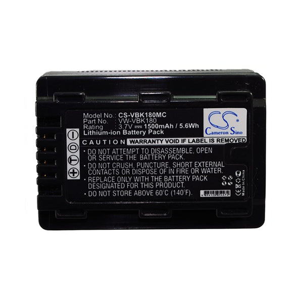 Cameron Sino Vbk180Mc Battery Replacement For Panasonic Camera