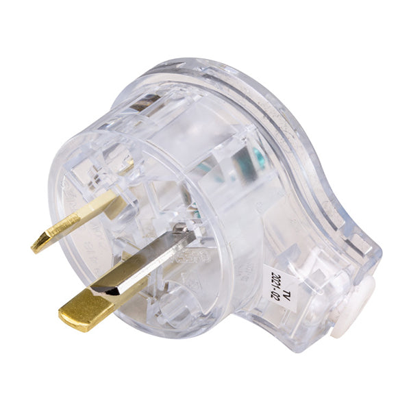 Clipsal 3Pin Flat Plug Top Transparent