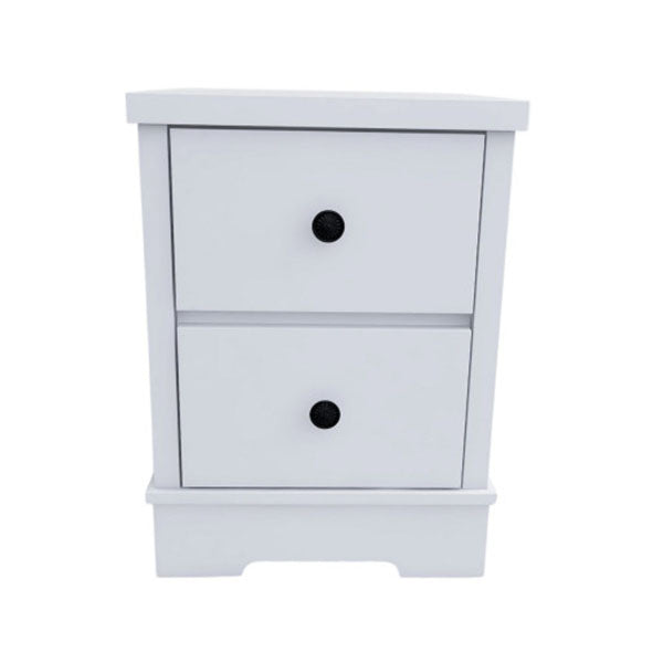 Coastal Style White Bedside Table