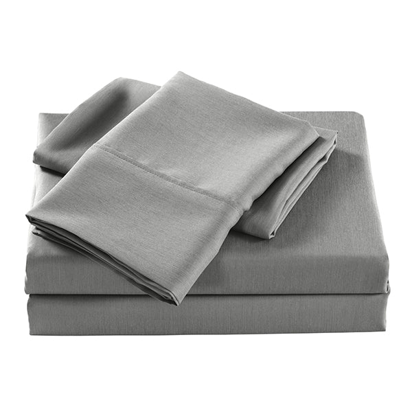 Cooling Sheet Set Ultra Soft Bedding Mid Grey