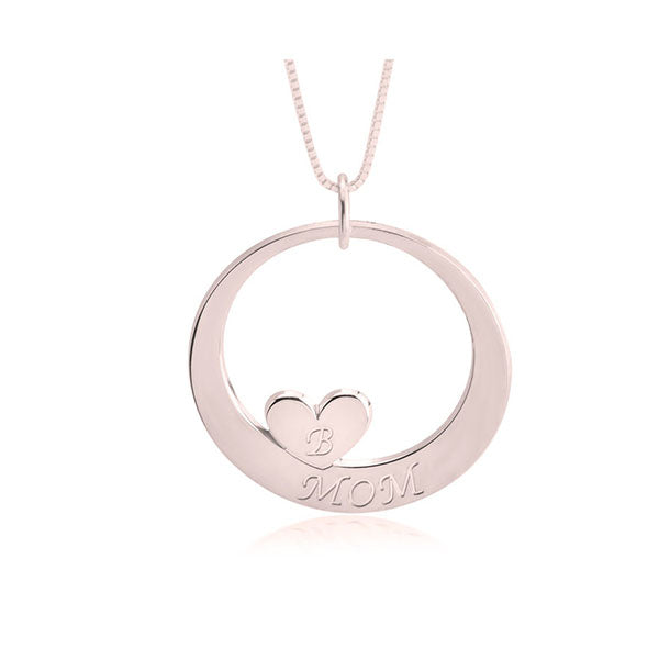 Custom Mom Necklace With Children Initials