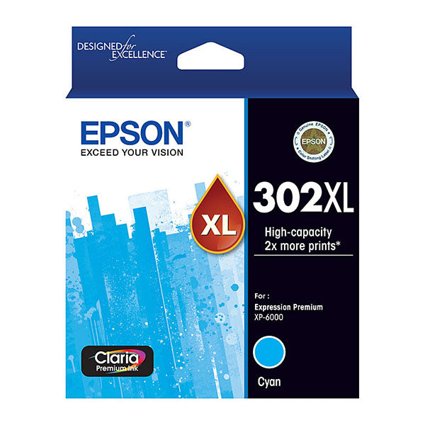 Epson 302Xl Cyan Ink Cartridge