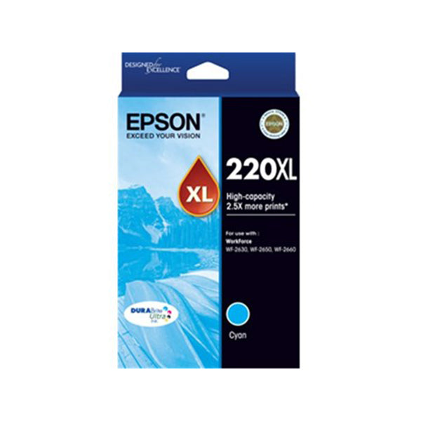 Epson 220Xl High Cap Durabrite Ultra Cyan Ink