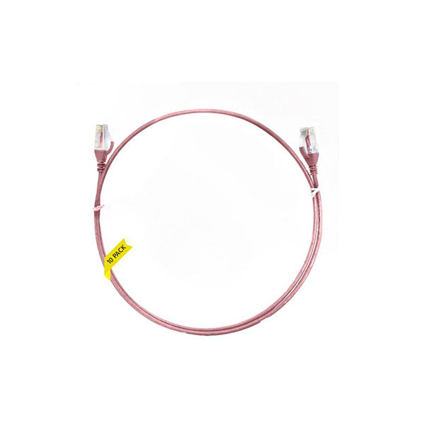 Cat 6 Ultra Thin Pink Lszh Ethernet Network Cable