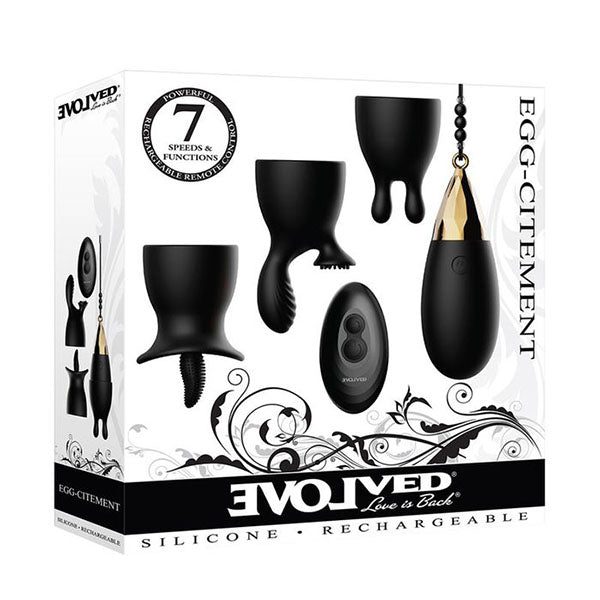 Evolved Egg Citment Usb Rechargeable Black