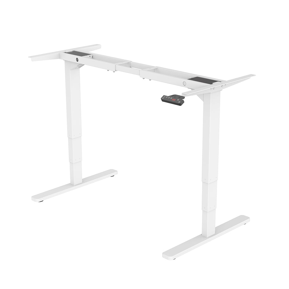 Standing Desk Frame Only, 60-126cm Height, 2 Motors, 120KG Load, White