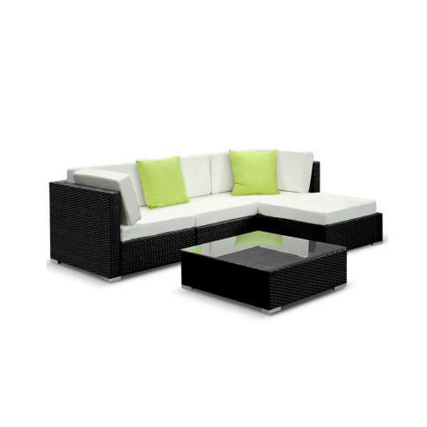 Gardeon 5 Piece Outdoor Furniture Set With Storage Cover