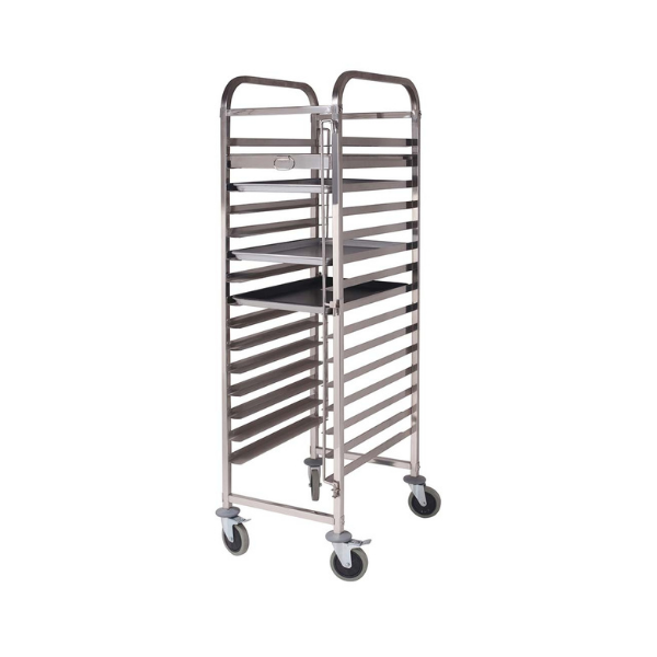 Gastronorm Trolley 15 Tier Stainless Steel Cake Bakery Trolley