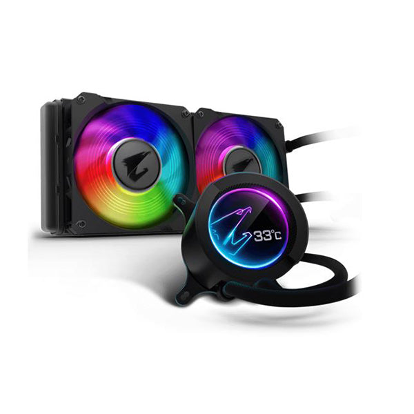 Gigabyte Aorus All In One Liquid Cooler With Circular Lcd Display