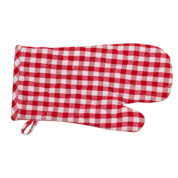 Gingham Oven Gloves - Set of 4