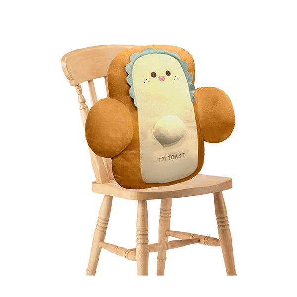Happy Face Toast Bread Cushion