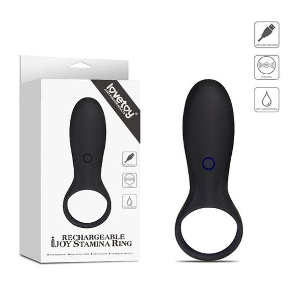 Ijoy Rechargeable Stamina Black Cock Ring