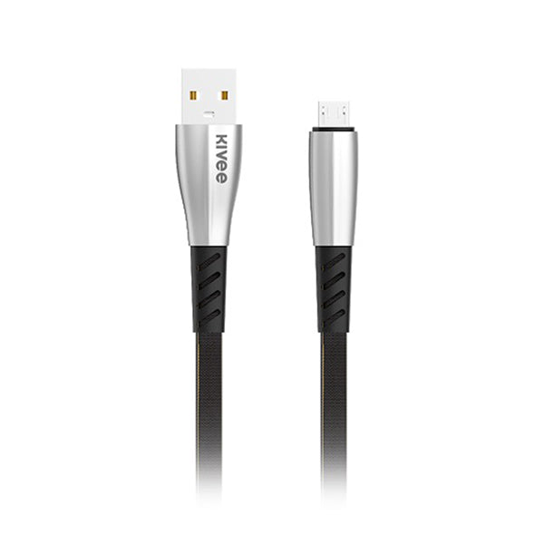 Kivee iPhone 8 Pin Charging Cable 1M Black Silver