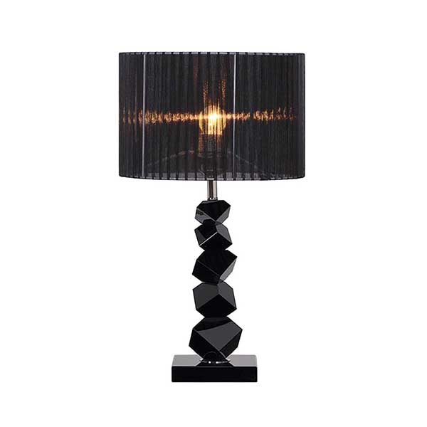 Soga 60Cm Black Table Lamp With Dark Shade Led Desk Lamp