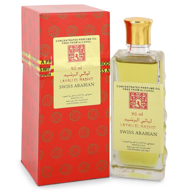 Layali El Rashid Concentrated Perfume Oil Free From Alcohol (Unisex) By Swiss Arabian 95 ml