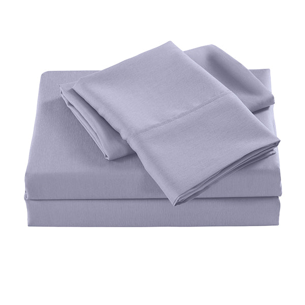 Cooling Sheet Set Ultra Soft Bedding Queen Lilac Grey