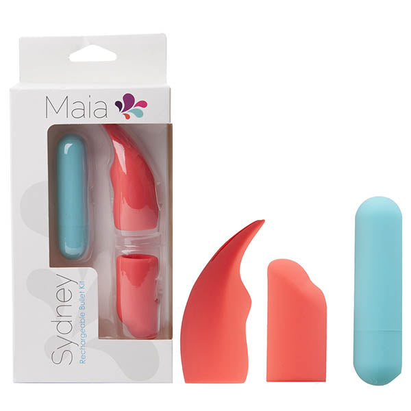 Maia Sydney - Baby Blue USB Rechargeable Bullet with Interchangeable Tips