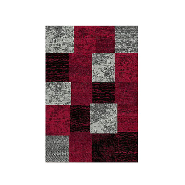 Machine Knotted Boston Red Rug