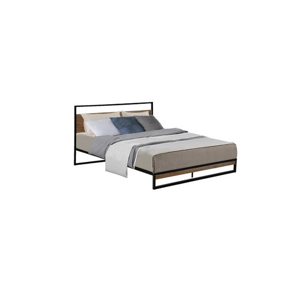 Metal Bed Frame Mattress Base Platform Foundation Black